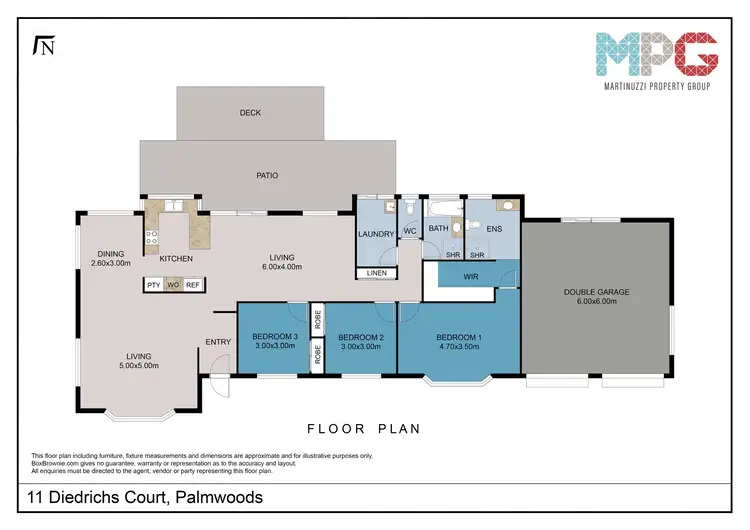 Floorplan of Homely house listing, 11 Diedrichs Court, Palmwoods QLD 4555