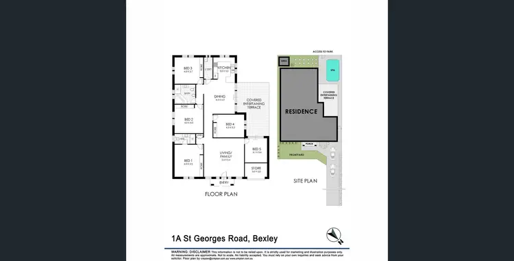 Floorplan of Homely house listing, 1A St Georges Road, Bexley NSW 2207