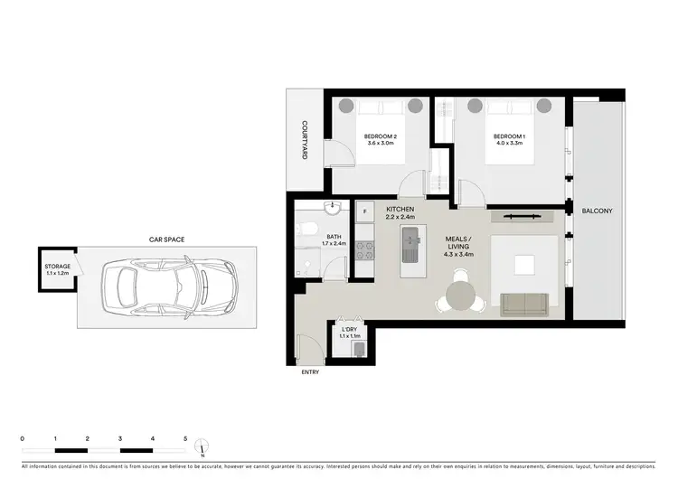 Floorplan of Homely apartment listing, 2/1A Ballantyne Street, Thornbury VIC 3071