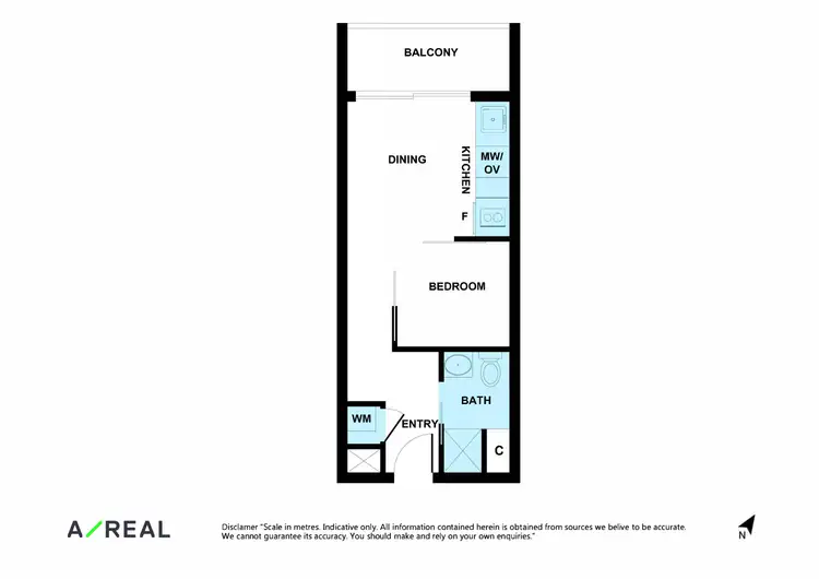 Floorplan of Homely apartment listing, 610/243 Franklin Street, Melbourne VIC 3000