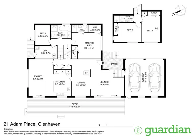 Floorplan of Homely house listing, 21 Adam Place, Glenhaven NSW 2156