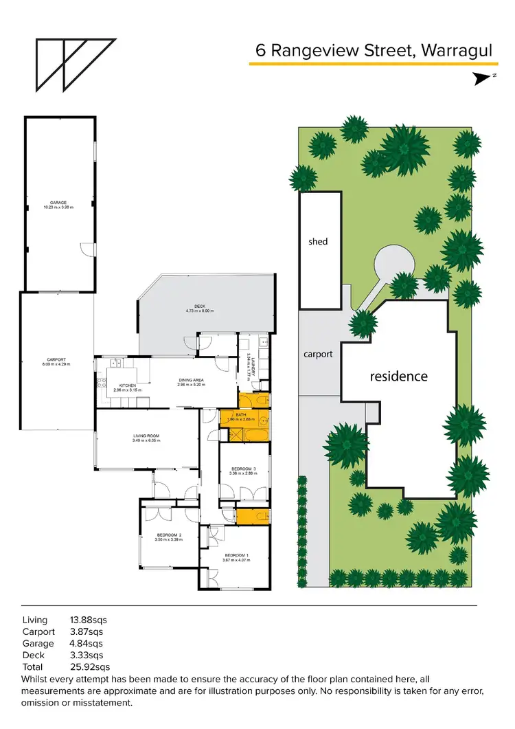 Floorplan of Homely house listing, 6 Rangeview Street, Warragul VIC 3820
