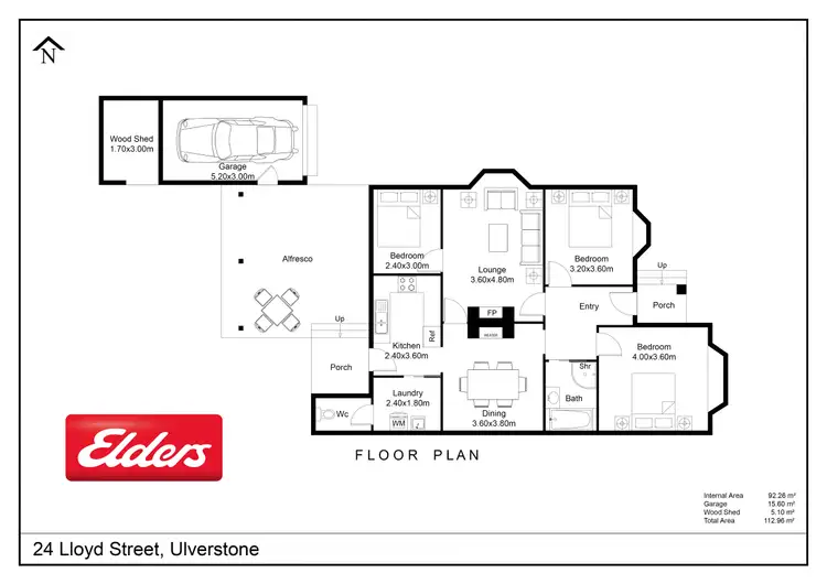 Floorplan of Homely house listing, 24 Lloyd Street, Ulverstone TAS 7315