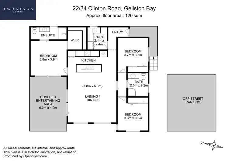 Floorplan of Homely unit listing, 22/34 Clinton Road, Geilston Bay TAS 7015