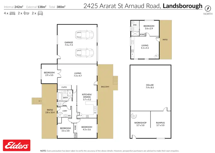 Floorplan of Homely house listing, 2425 Ararat - St Arnaud Road, Landsborough VIC 3384