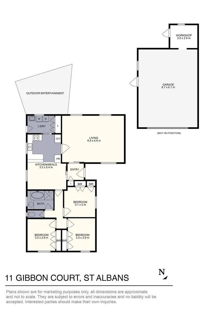 Floorplan of Homely house listing, 11 Gibbon Court, St Albans VIC 3021