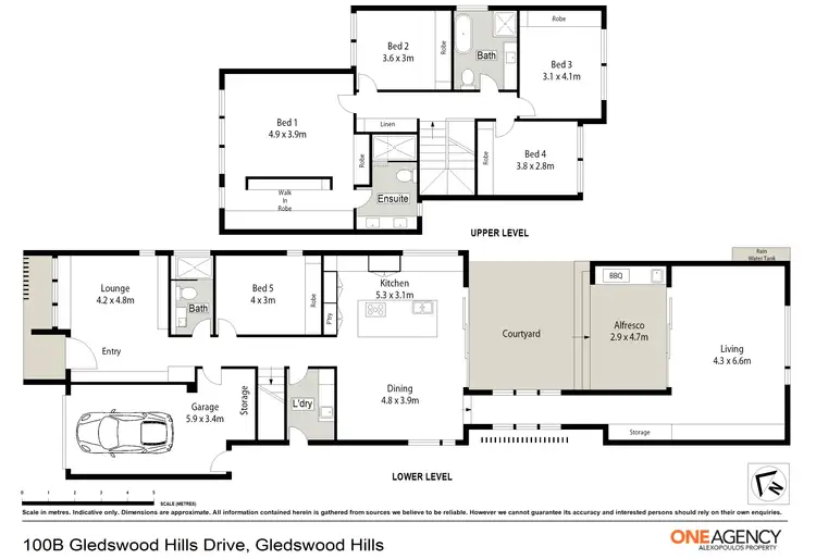 Floorplan of Homely house listing, 100B Gledswood Hills Drive, Gledswood Hills NSW 2557