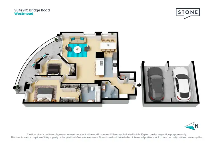 Floorplan of Homely apartment listing, 904/91C Bridge Road, Westmead NSW 2145