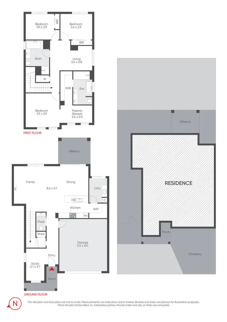 Floorplan of Homely house listing, 6 Wingfield Drive, Thornhill Park VIC 3335