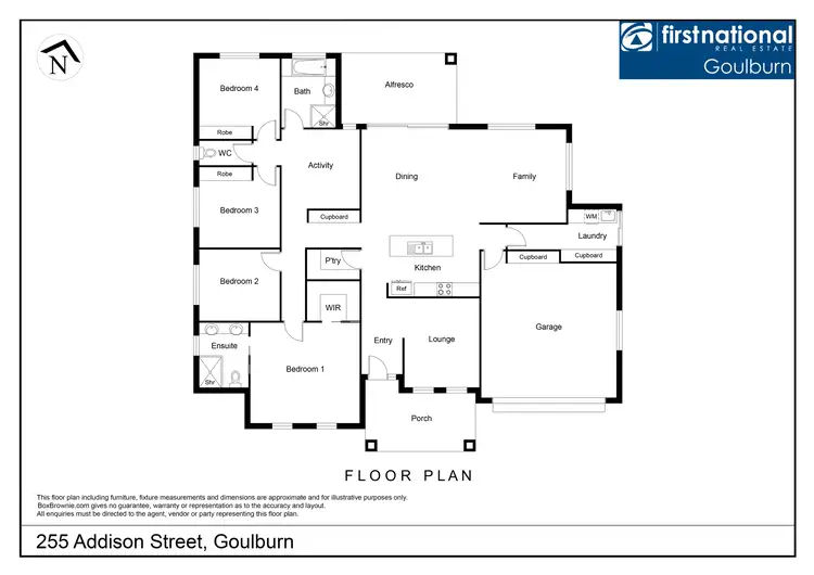 Floorplan of Homely house listing, 255 Addison Street, Goulburn NSW 2580