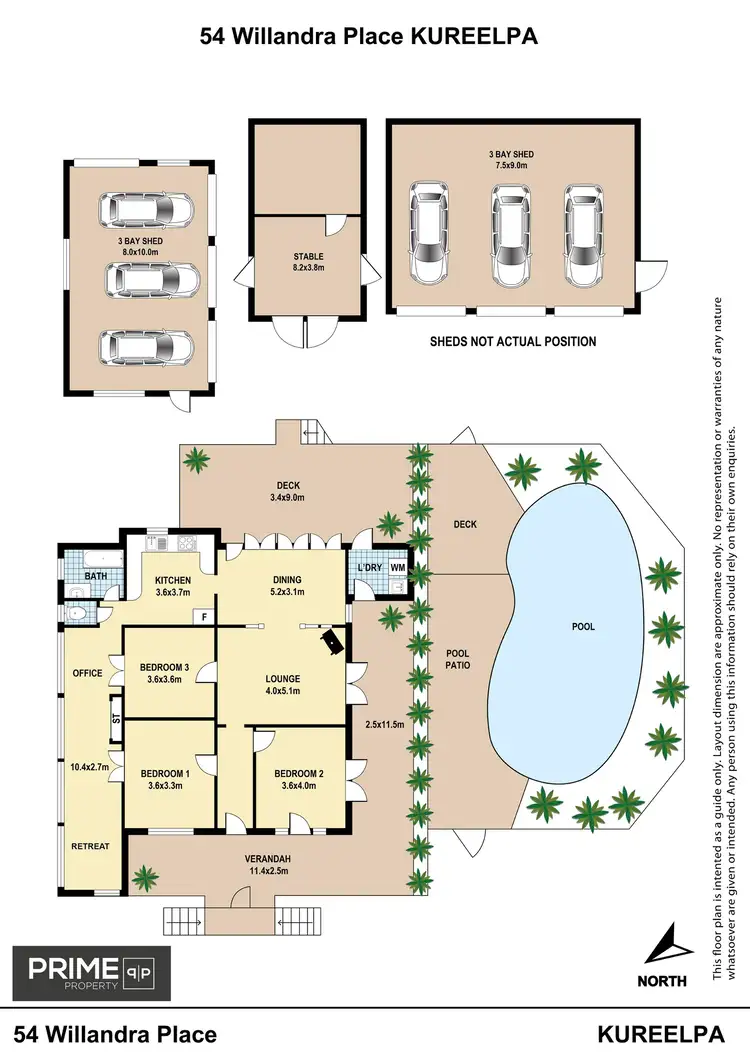 Floorplan of Homely house listing, 54 Willandra Place, Kureelpa QLD 4560