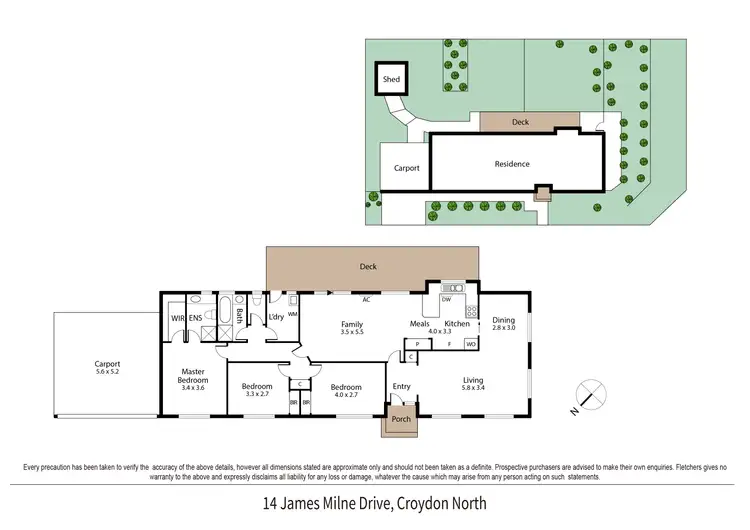 Floorplan of Homely house listing, 14 James Milne Drive, Croydon North VIC 3136
