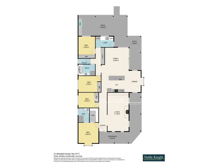 Floorplan of Homely house listing, 21 Abeckett Street, Yea VIC 3717