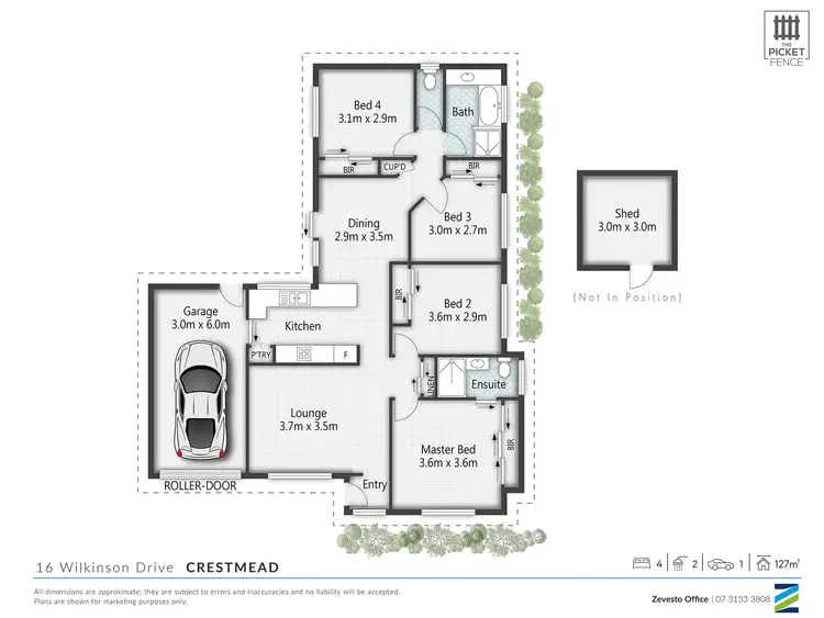 Floorplan of Homely house listing, 16 Wilkinson Drive, Crestmead QLD 4132