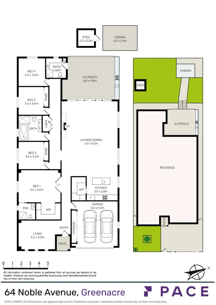 Floorplan of Homely house listing, 64 Noble Avenue, Greenacre NSW 2190