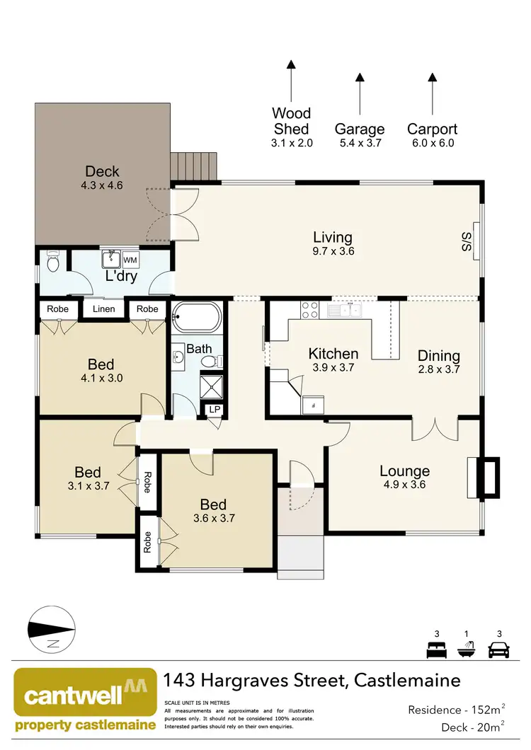 Floorplan of Homely house listing, 143 Hargraves Street, Castlemaine VIC 3450