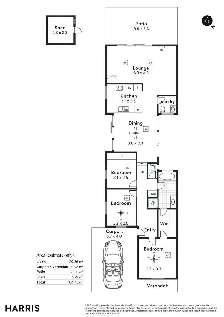 Floorplan of Homely house listing, 35B Kyle Street, Glenside SA 5065