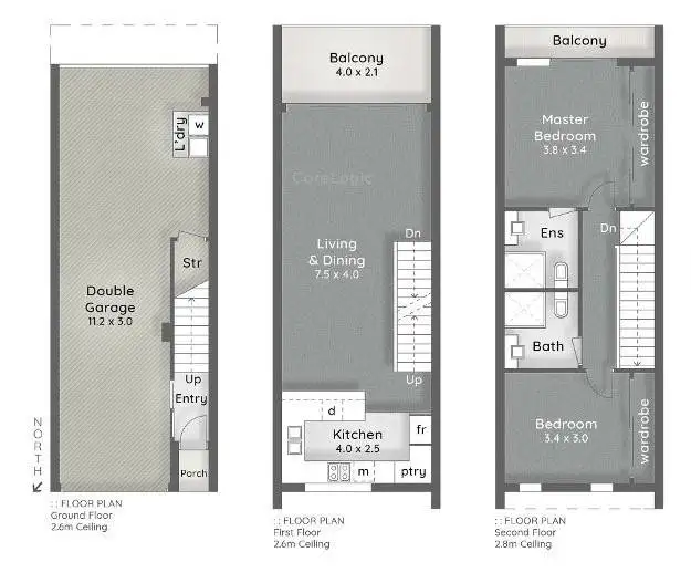 Floorplan of Homely townhouse listing, 33/5036 Emerald Island Drive, Carrara QLD 4211