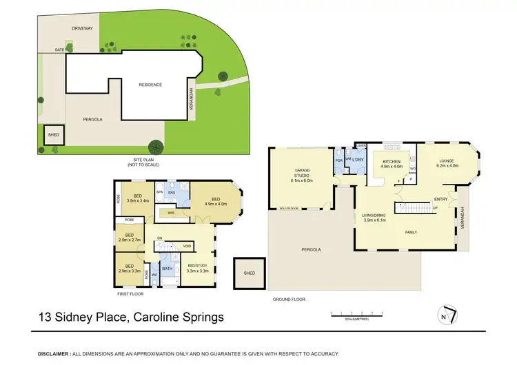 Floorplan of Homely house listing, 13 Sidney Place, Caroline Springs VIC 3023