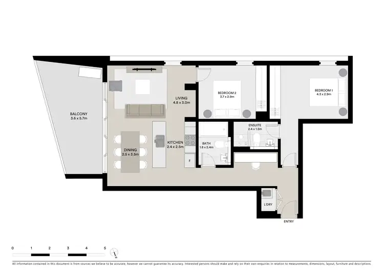 Floorplan of Homely apartment listing, 509/5 Foreshore Boulevard, Woolooware NSW 2230