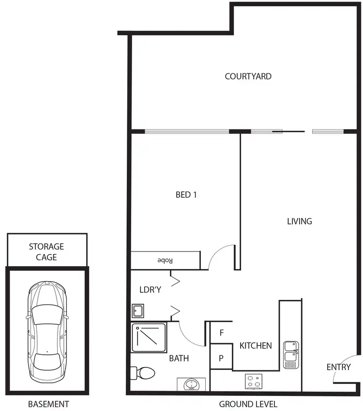 Floorplan of Homely unit listing, 1/47 Comrie Street, Wanniassa ACT 2903