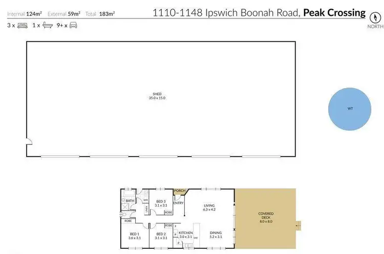 Floorplan of Homely rural property listing, 1110-1148 Ipswich-Boonah Road, Peak Crossing QLD 4306