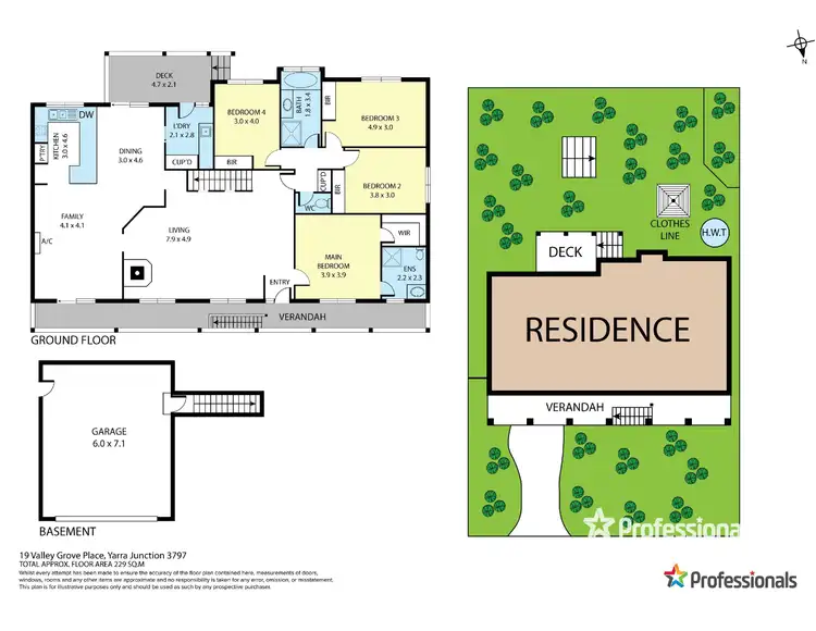 Floorplan of Homely house listing, 19 Valley Grove Place, Yarra Junction VIC 3797