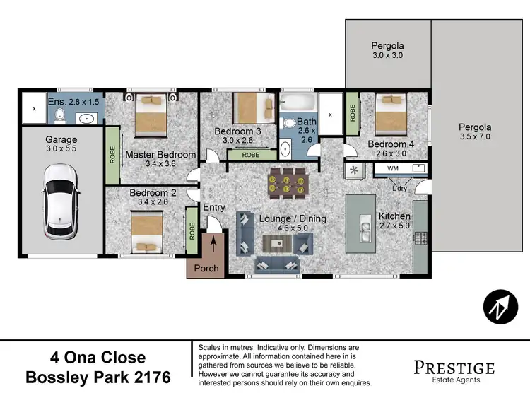 Floorplan of Homely house listing, 4 Ona Close, Bossley Park NSW 2176