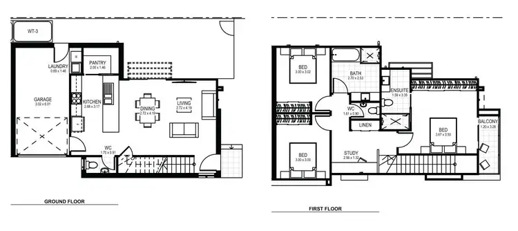 Floorplan of Homely townhouse listing, 8/11 Bulkara Street, Wallsend NSW 2287