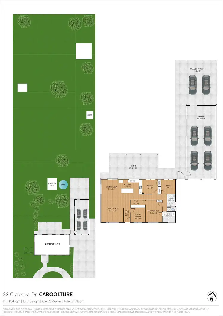 Floorplan of Homely house listing, 23 Craigslea Drive, Caboolture QLD 4510