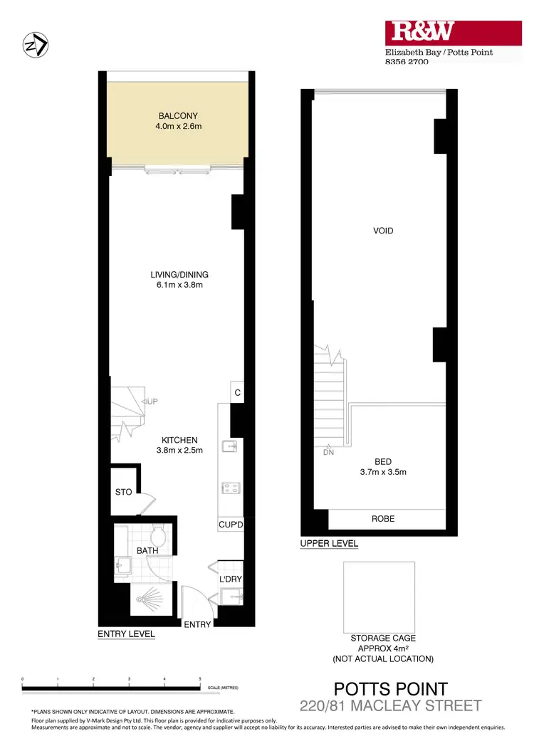 Floorplan of Homely apartment listing, 220/81 Macleay Street, Potts Point NSW 2011