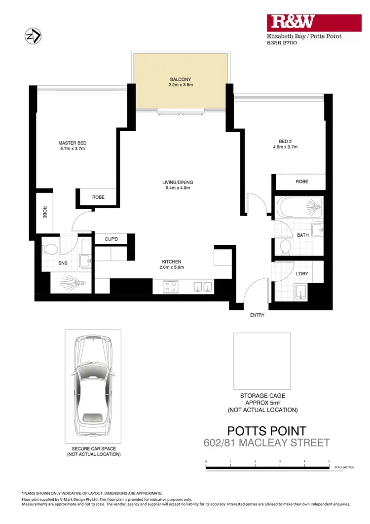 Floorplan of Homely apartment listing, 602/81 Macleay Street, Potts Point NSW 2011