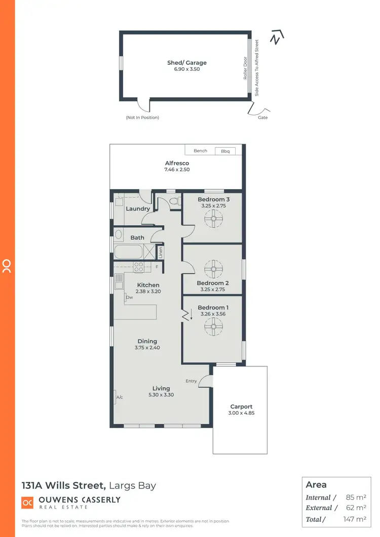 Floorplan of Homely house listing, 131A Wills Street, Largs Bay SA 5016