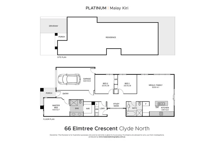Floorplan of Homely house listing, 66 Elmtree Crescent, Clyde North VIC 3978