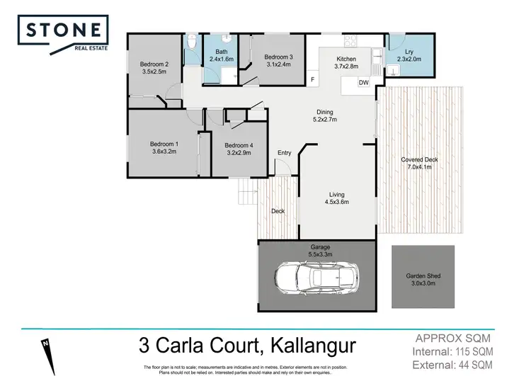 Floorplan of Homely house listing, 3 Carla Court, Kallangur QLD 4503