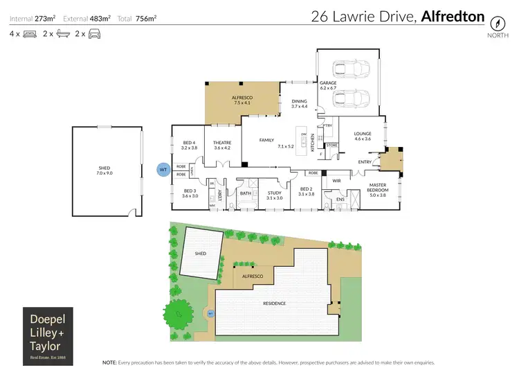 Floorplan of Homely house listing, 26 Lawrie Drive, Alfredton VIC 3350