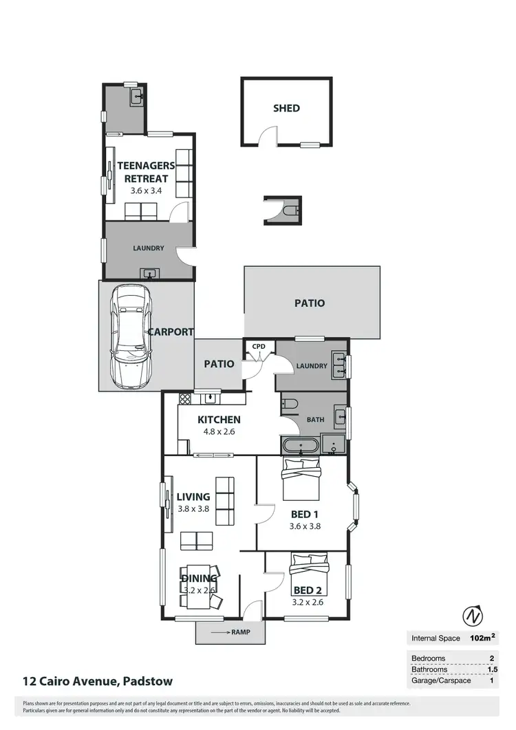 Floorplan of Homely house listing, 12 Cairo Avenue, Padstow NSW 2211