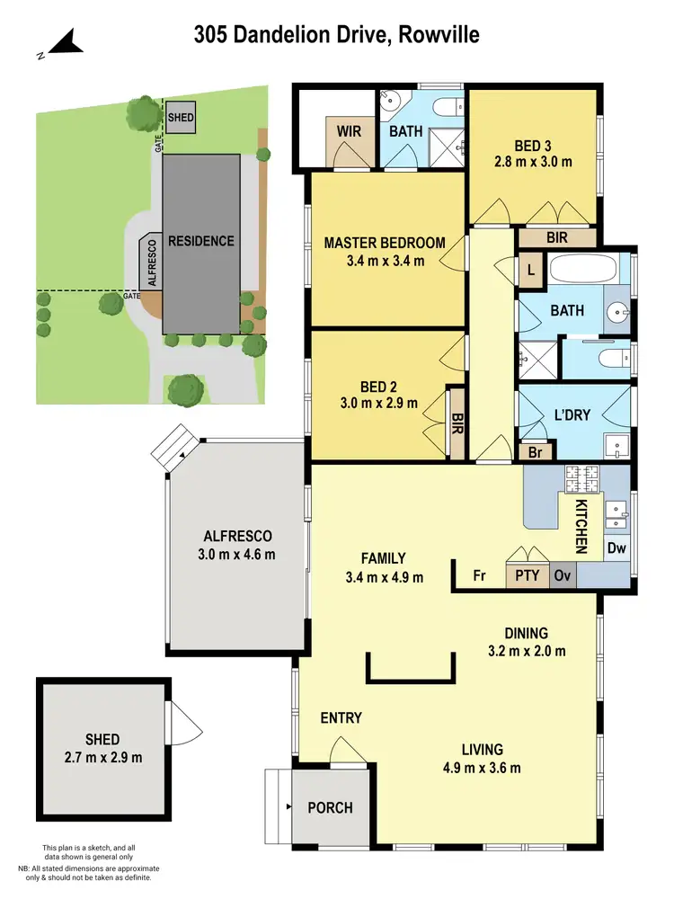 Floorplan of Homely house listing, 305 Dandelion Drive, Rowville VIC 3178