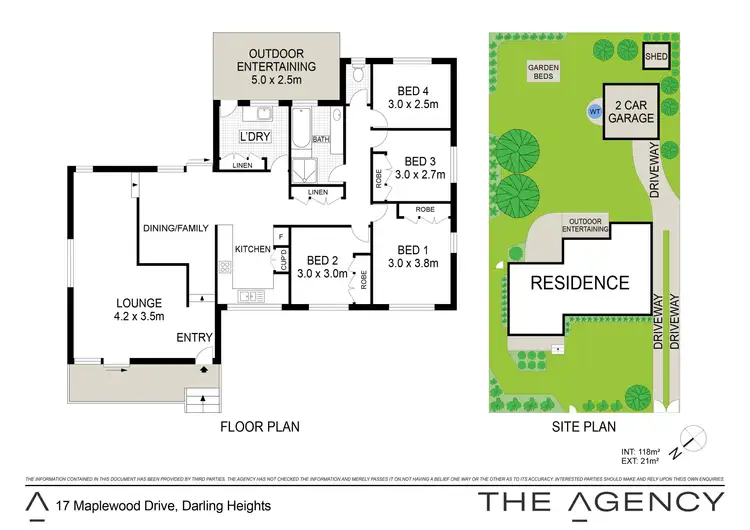 Floorplan of Homely house listing, 17 Maplewood Drive, Darling Heights QLD 4350