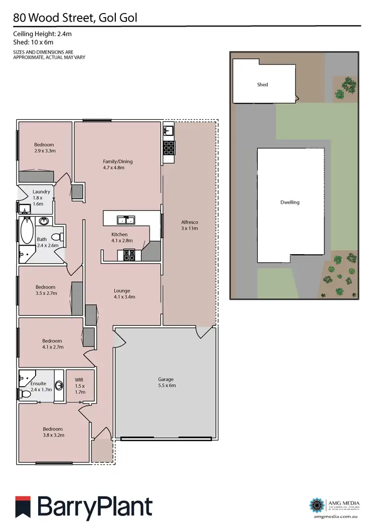 Floorplan of Homely house listing, 80 Wood Street, Gol Gol NSW 2738