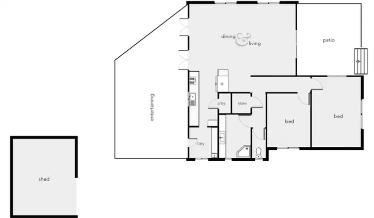 Floorplan of Homely house listing, 20 Down Street, Freshwater QLD 4870
