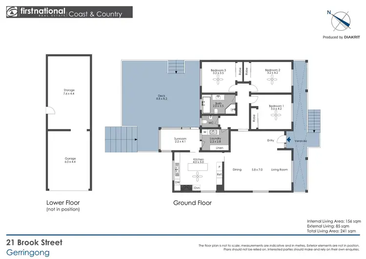 Floorplan of Homely house listing, 21 Brook Street, Gerringong NSW 2534