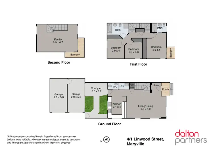 Floorplan of Homely townhouse listing, 4/1 Cnr Woolshed Place & Linwood Street, Maryville NSW 2293