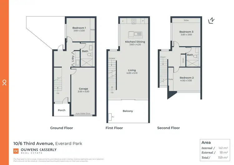 Floorplan of Homely townhouse listing, 10/6 Third Avenue, Everard Park SA 5035
