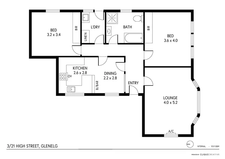 Floorplan of Homely unit listing, 3/21 High Street, Glenelg SA 5045