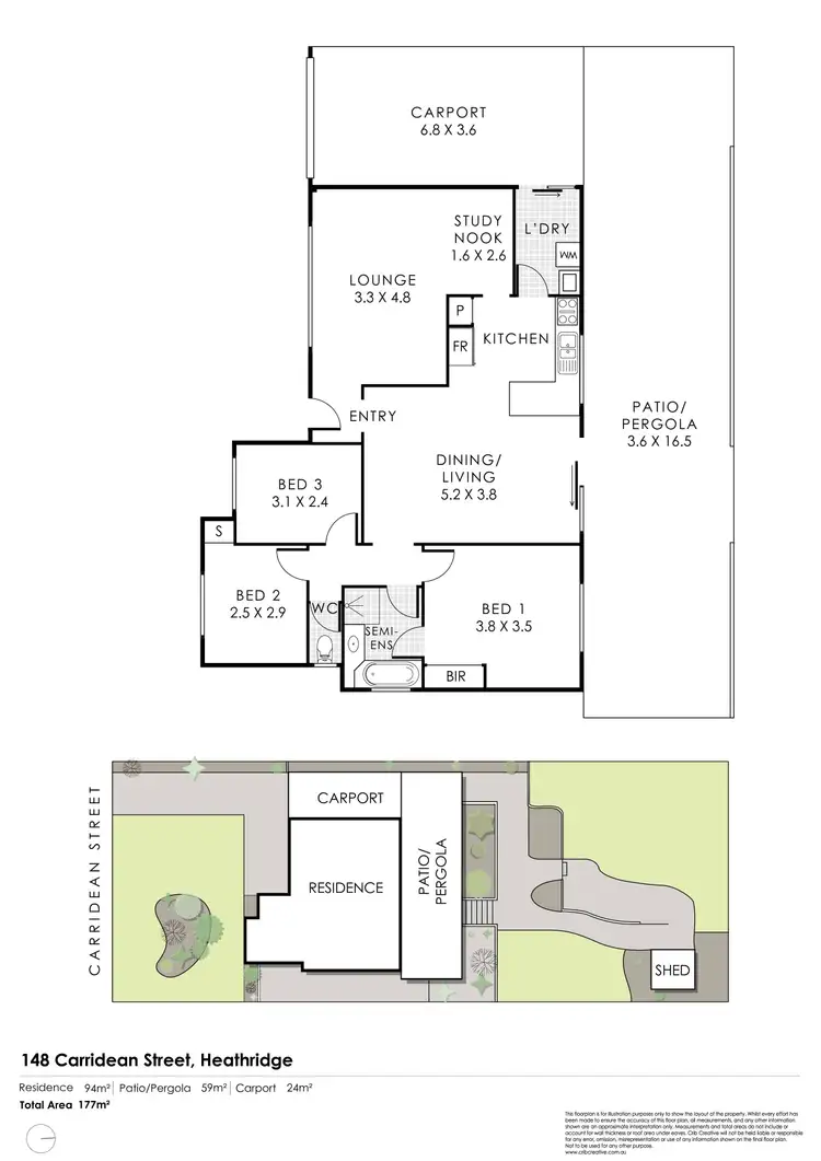 Floorplan of Homely house listing, 148 Caridean Street, Heathridge WA 6027