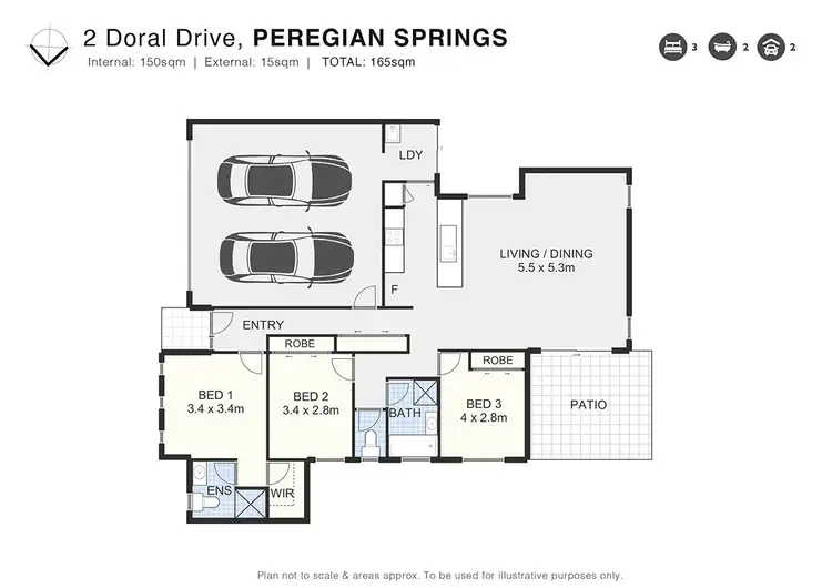 Floorplan of Homely house listing, 2 Doral Drive, Peregian Springs QLD 4573