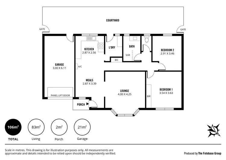 Floorplan of Homely unit listing, 2/114 Cross Road, Highgate SA 5063