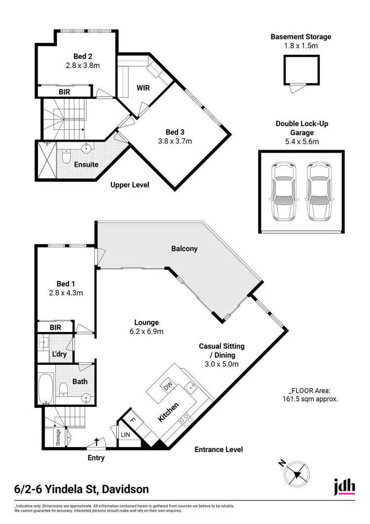 Floorplan of Homely apartment listing, 6/2-6 Yindela Street, Davidson NSW 2085