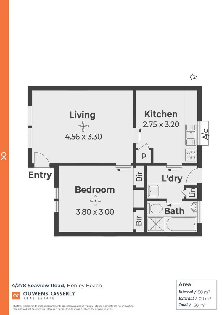 Floorplan of Homely unit listing, 4/278 Seaview Road, Henley Beach SA 5022